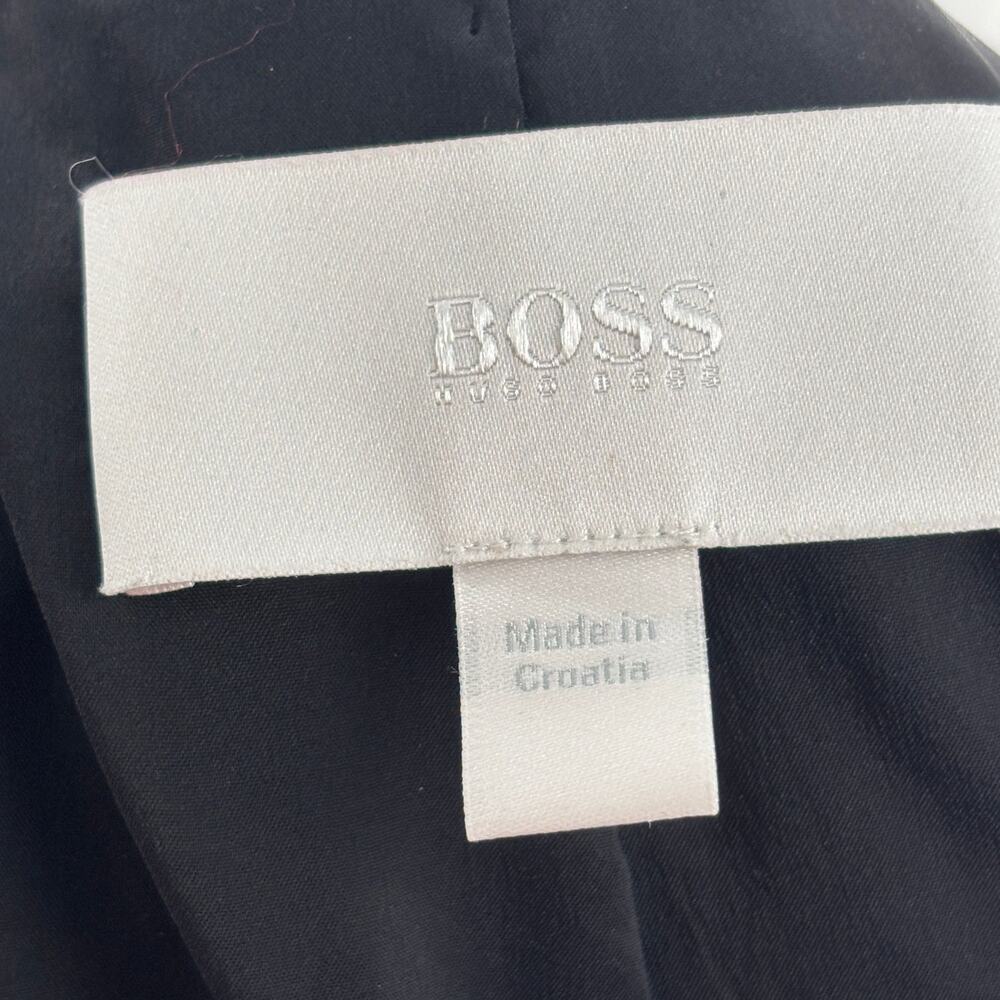 BOSS Black White Jomanda Tweed Blazer Jacket - Picture 10 of 12